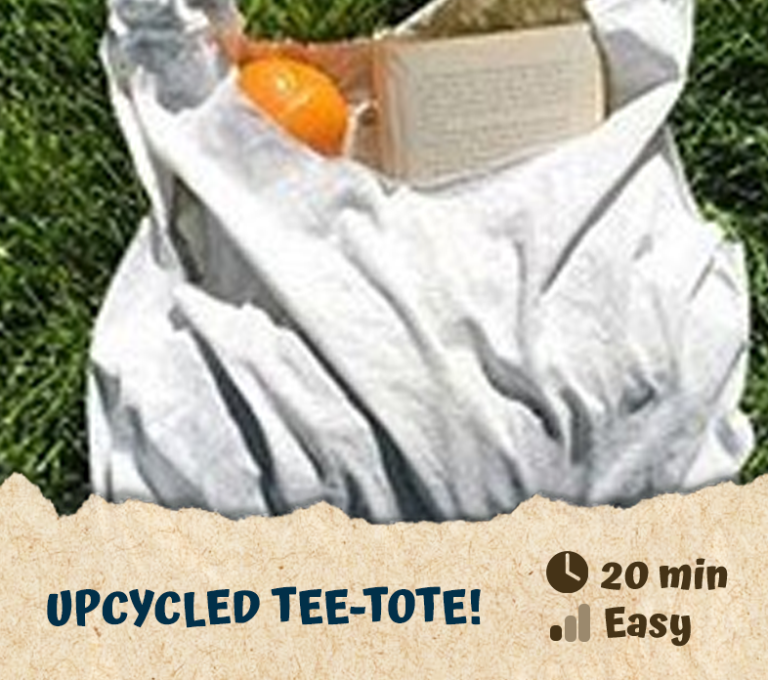 Upcycled Tee-tote!