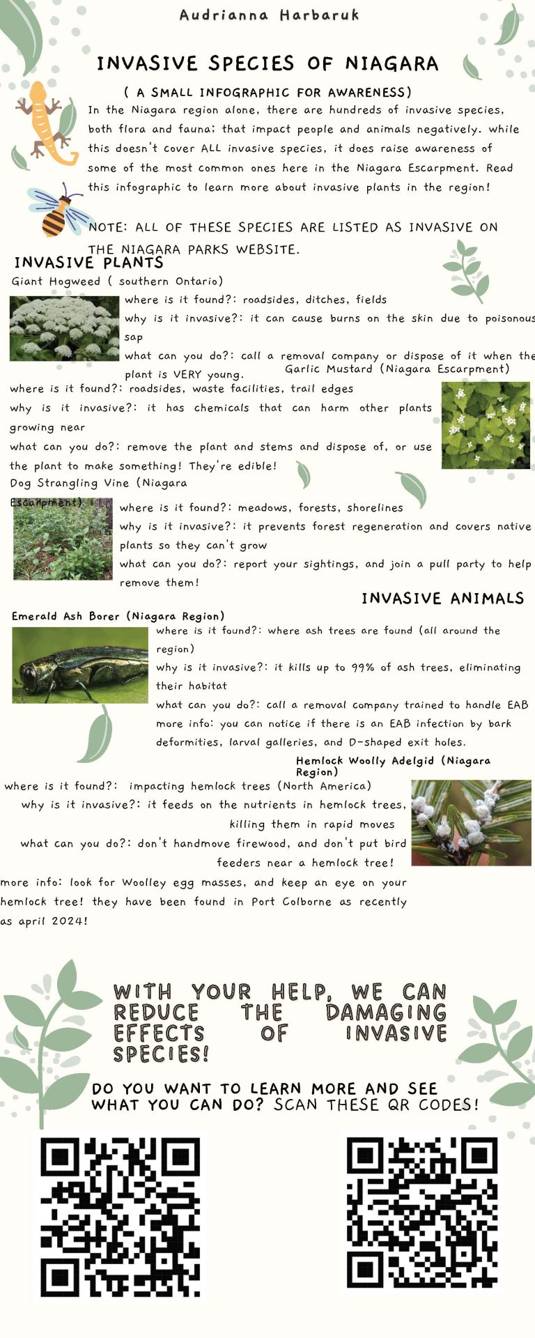 Audrianna’s Invasive Species Guide