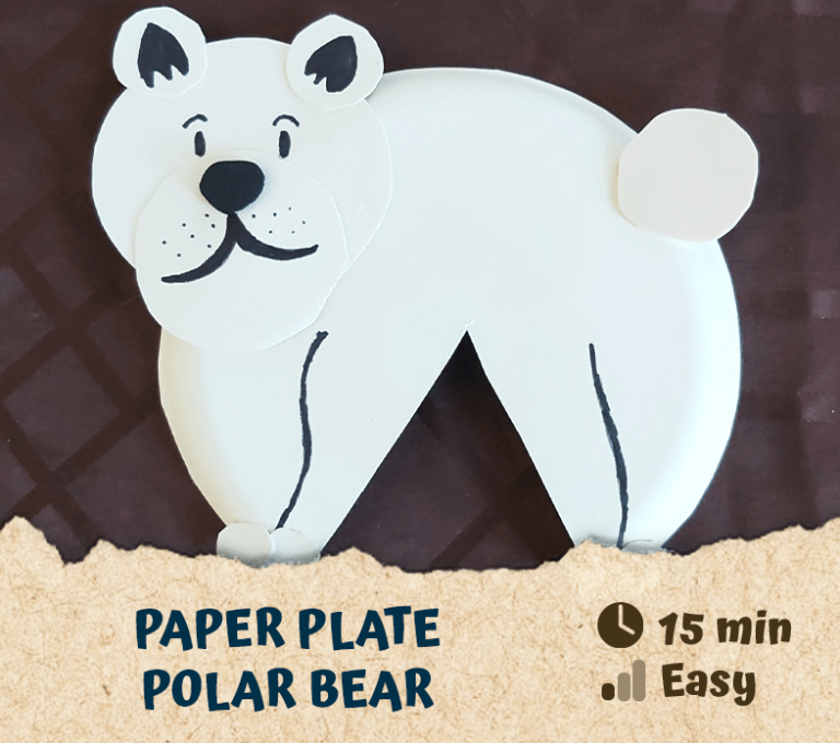 Paper Plate Polar Bear