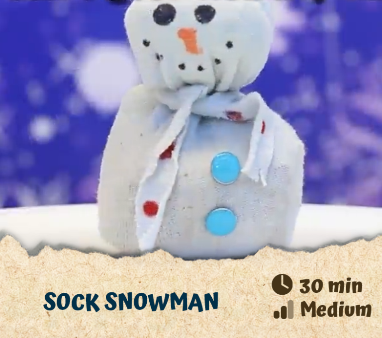 Sock snowman