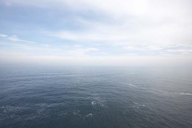 arial view ocean sky